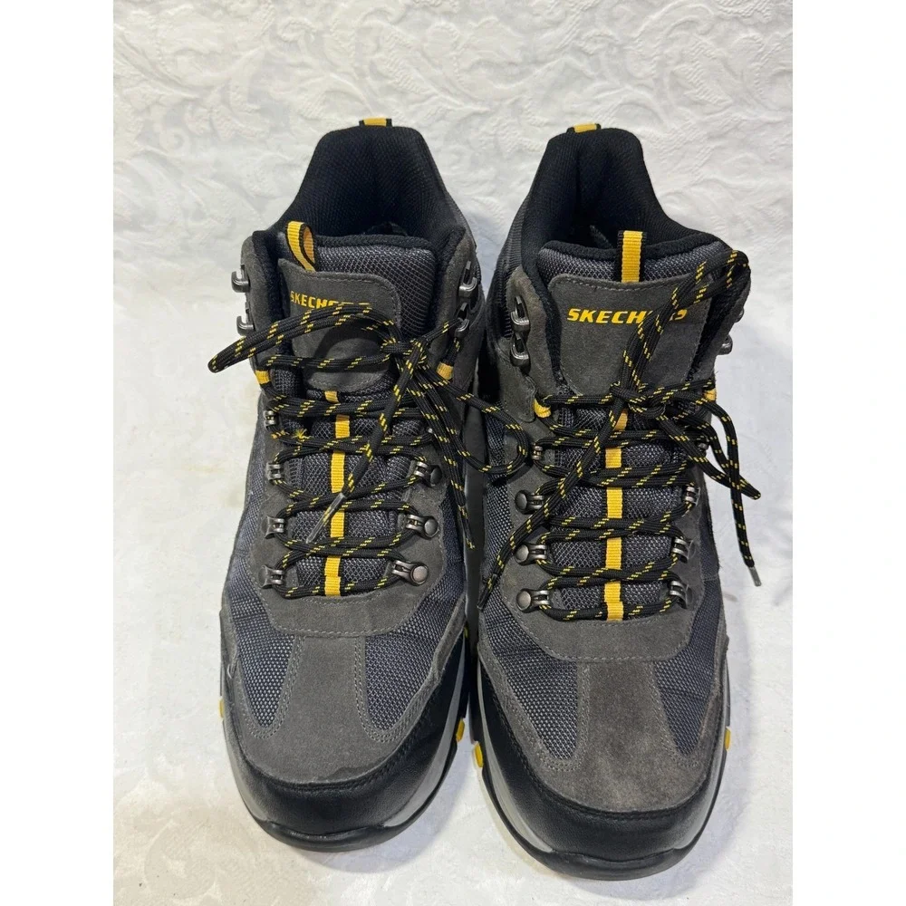 Skechers Relaxed Fit Air Cooled Waterproof Hiking Boots Men's‎ 10.5 Gray